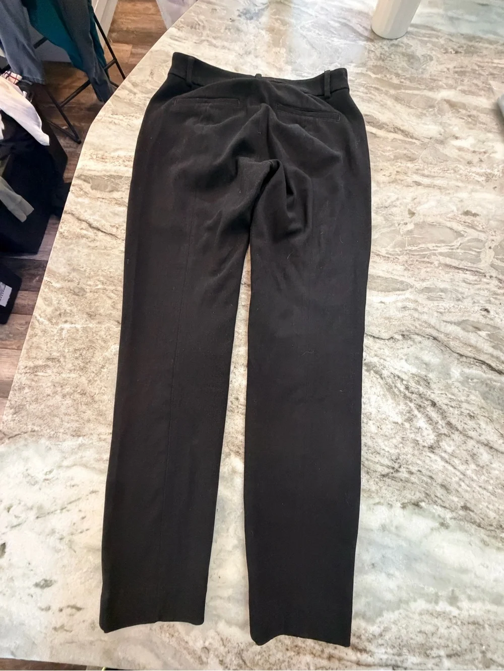 Express Women’s 0P Petite Black Stretch+ Dress Pants Career Trousers